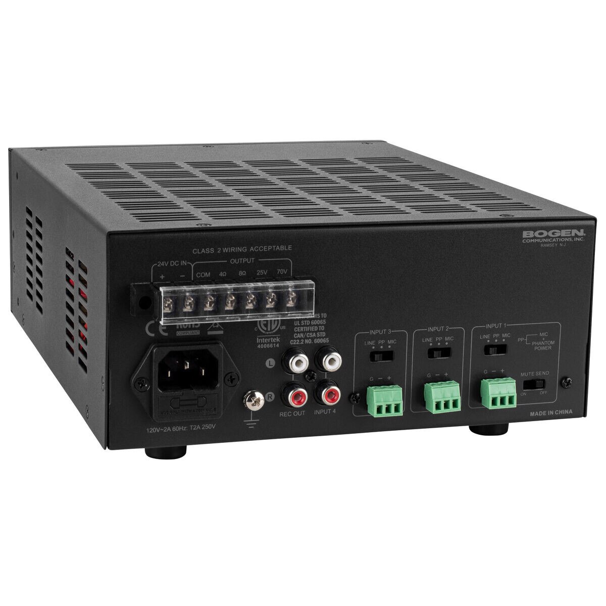 Bogen CC4041 Compact 4Input 40W Commercial MixerAmplifier